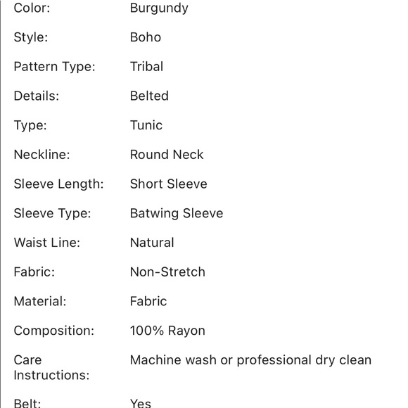 Graphic Print Burgundy Dress - Picture 4 of 5